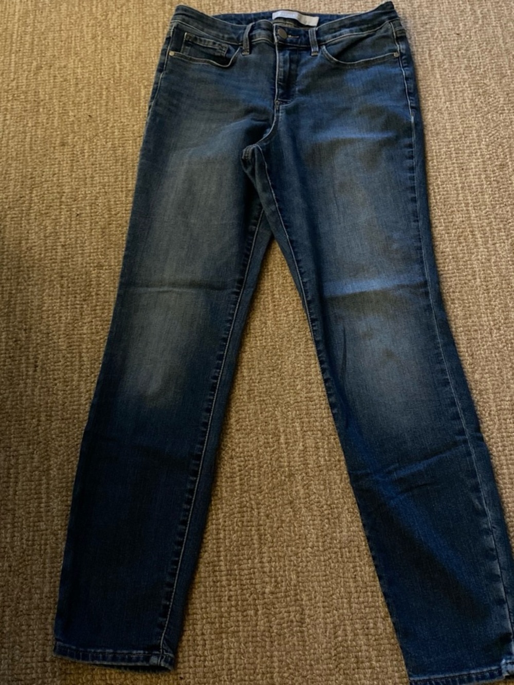 Athleta Straight Leg Jeans in Dark Blue Wash